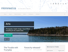 Tablet Screenshot of micronaut.ca